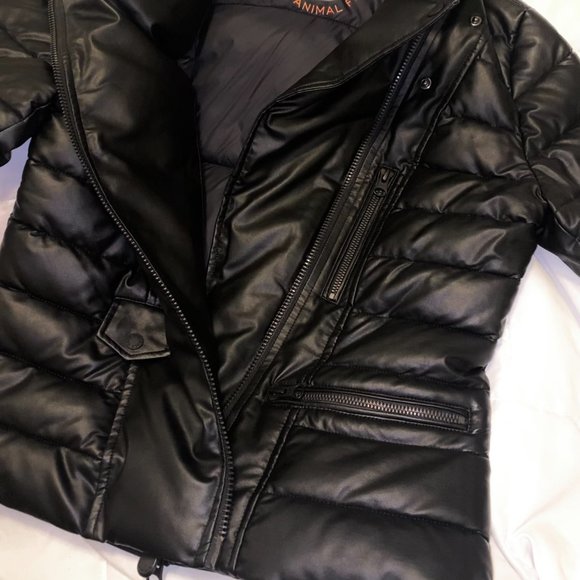 Save The Duck Faux Leather, XS Moto Jacket - Picture 6 of 12